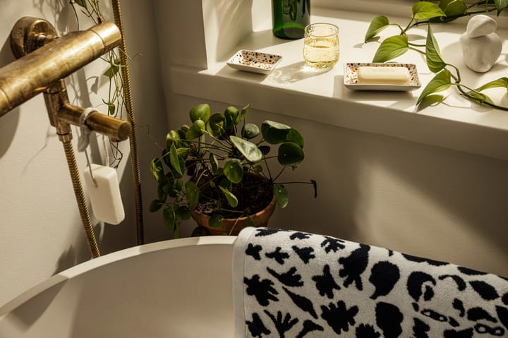 Serviette de bain Oiva Toikka Cheetah 70x140 cm, Noir-blanc Iittala