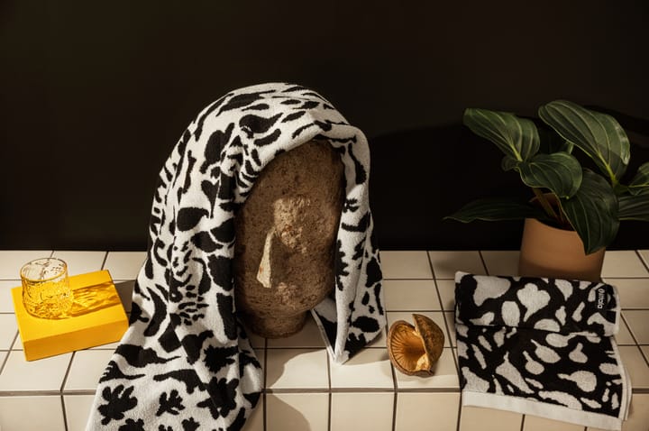 Serviette de bain Oiva Toikka Cheetah 70x140 cm, Noir-blanc Iittala