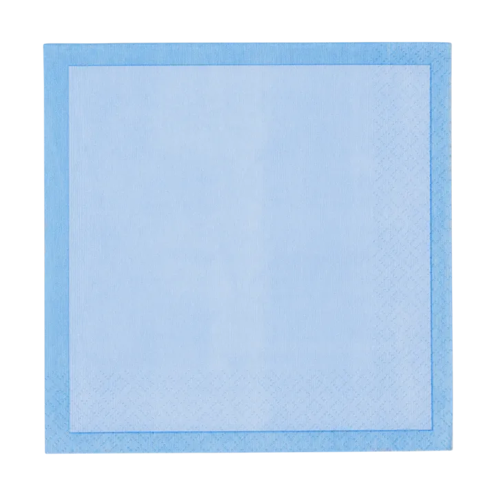 Serviette en papier Iittala - Glace bleue-bleue, 33 x 33 cm, paquet de 20 - Iittala