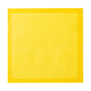 Serviette en papier Iittala - Jaune de feu, 33 x 33 cm, paquet de 20 - Iittala