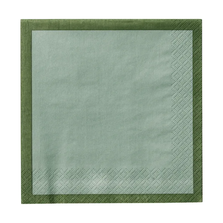 Serviette en papier Iittala - Vert forêt-vert menthe, 33 cm, 20 pièces - Iittala