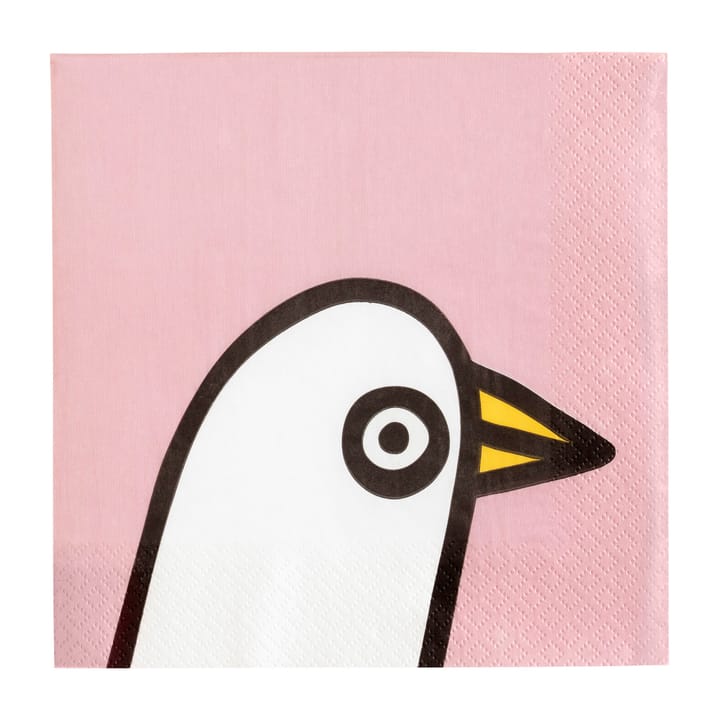 Serviette Oiva Toikka Birdie Lot de 20, Rose Iittala
