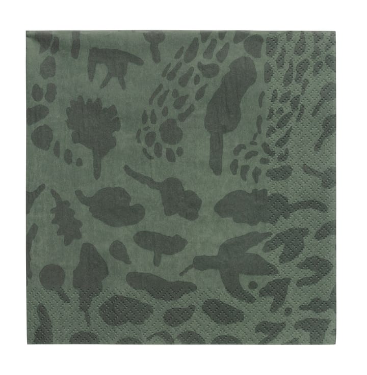 Serviette Oiva Toikka Cheetah Lot de 20 - Vert - Iittala