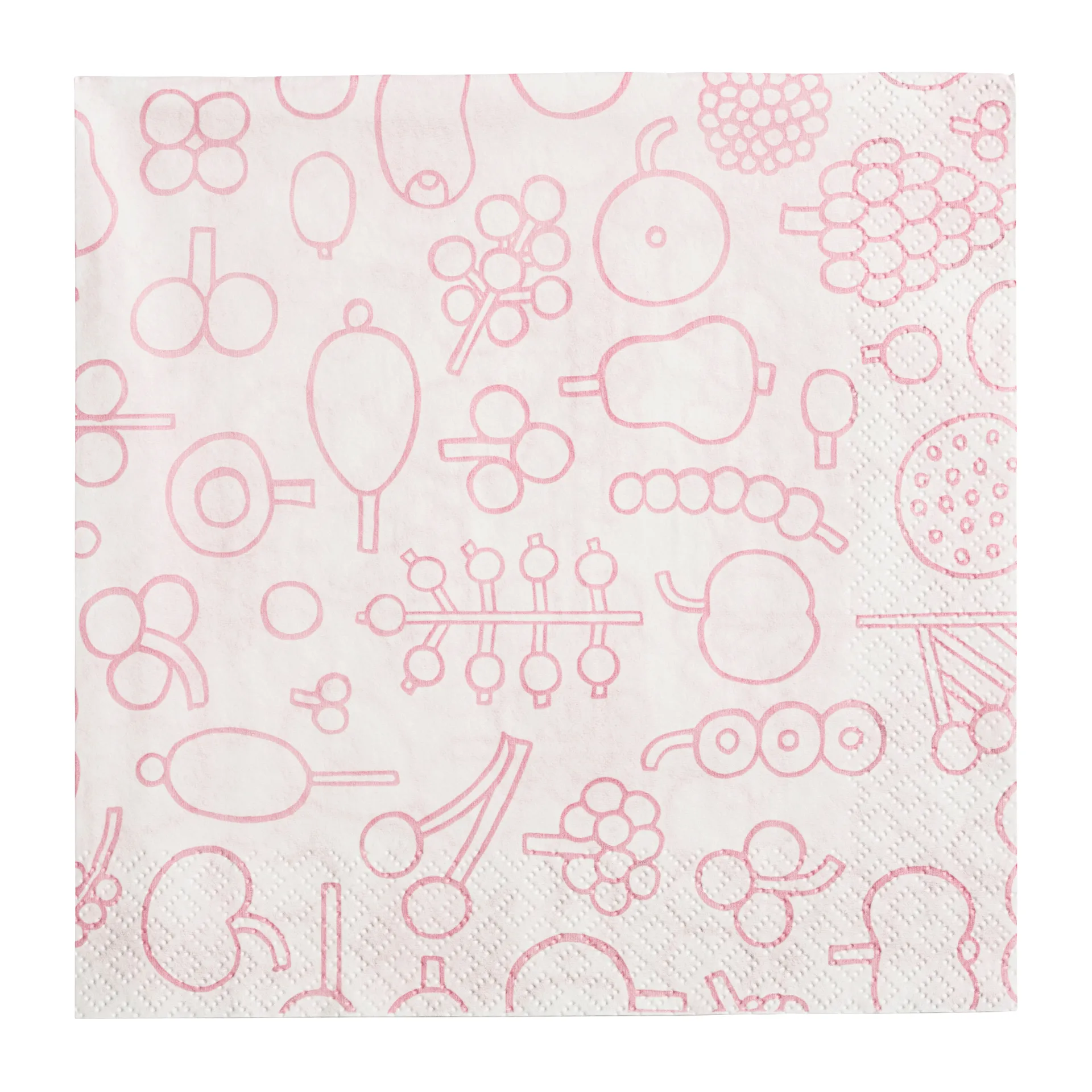 Serviette Oiva Toikka Frutta 20-pack, Rose Iittala