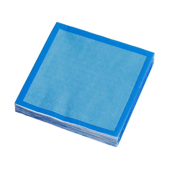 Serviettes en papier Iittala 33x33 cm lot de 20, Électrique bleu Iittala