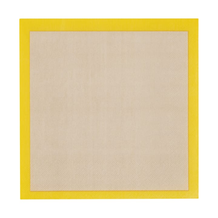 Serviettes Play 33x33 cm lot de 20 - Beige-jaune - Iittala