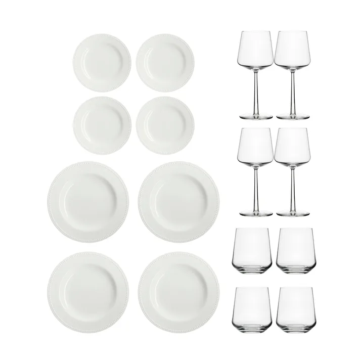 Set de démarrage dîner Essence & Dots 32 pièces - Blanc crème - Iittala