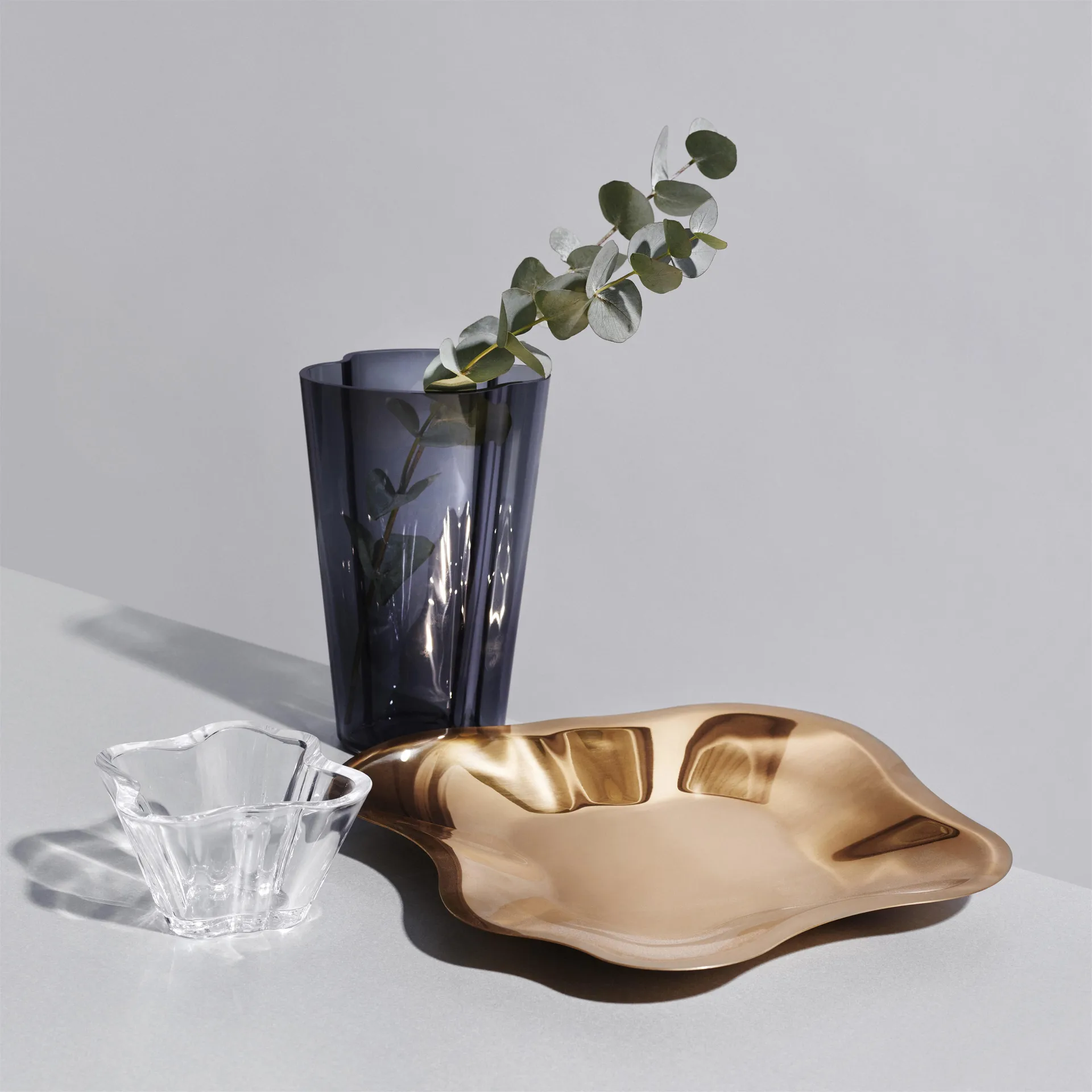 Soucoupe or rose Alvar Aalto, petit 358 mm Iittala