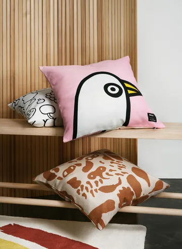 Taie Oiva Toikka Birdie 47x47 cm - Rose - Iittala