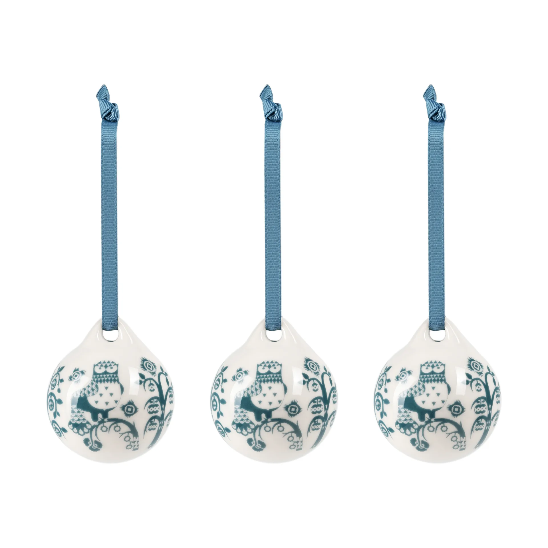Taika décoration, Bleu acier, 5 cm, lot de 3 Iittala