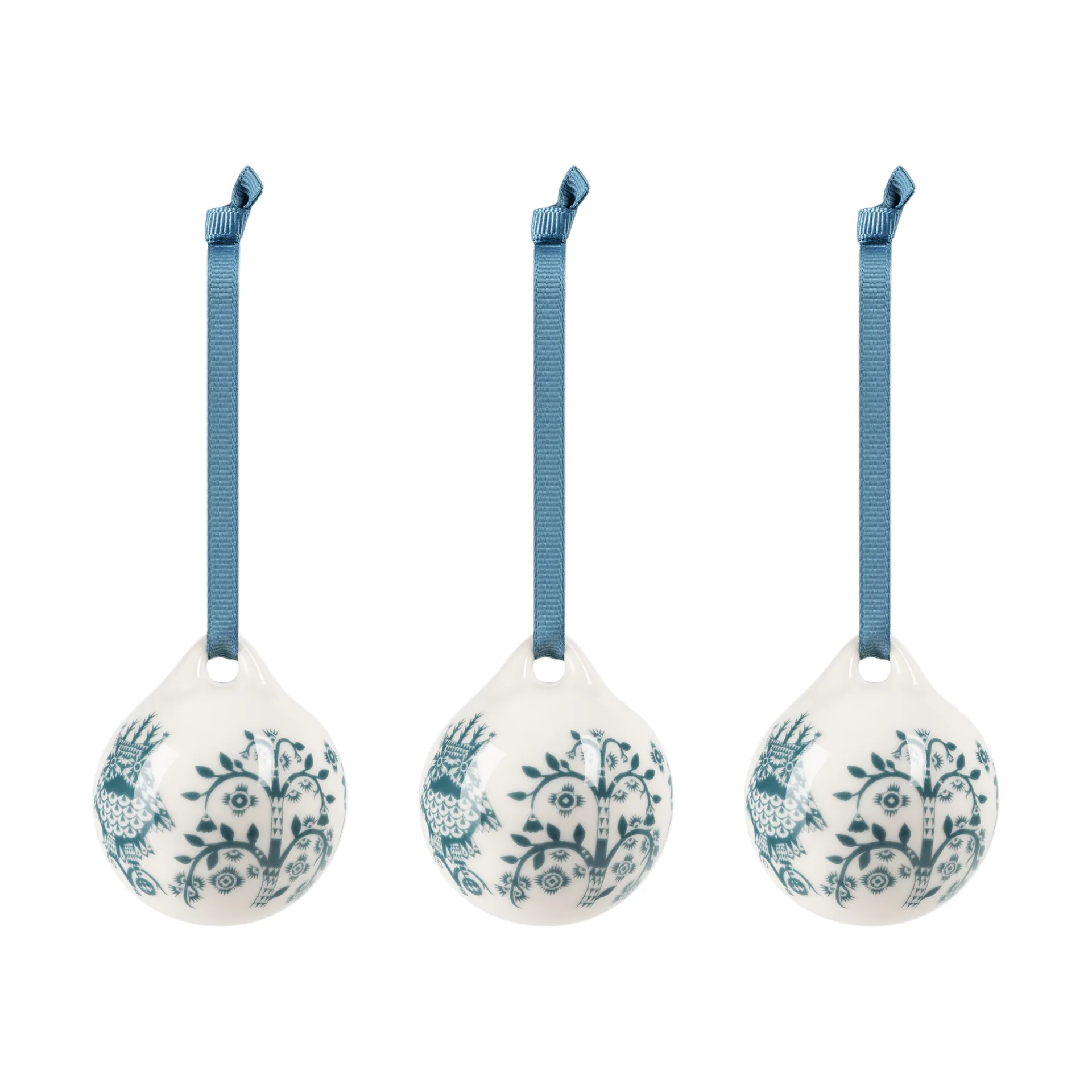 Taika décoration, Bleu acier, 5 cm, lot de 3 Iittala