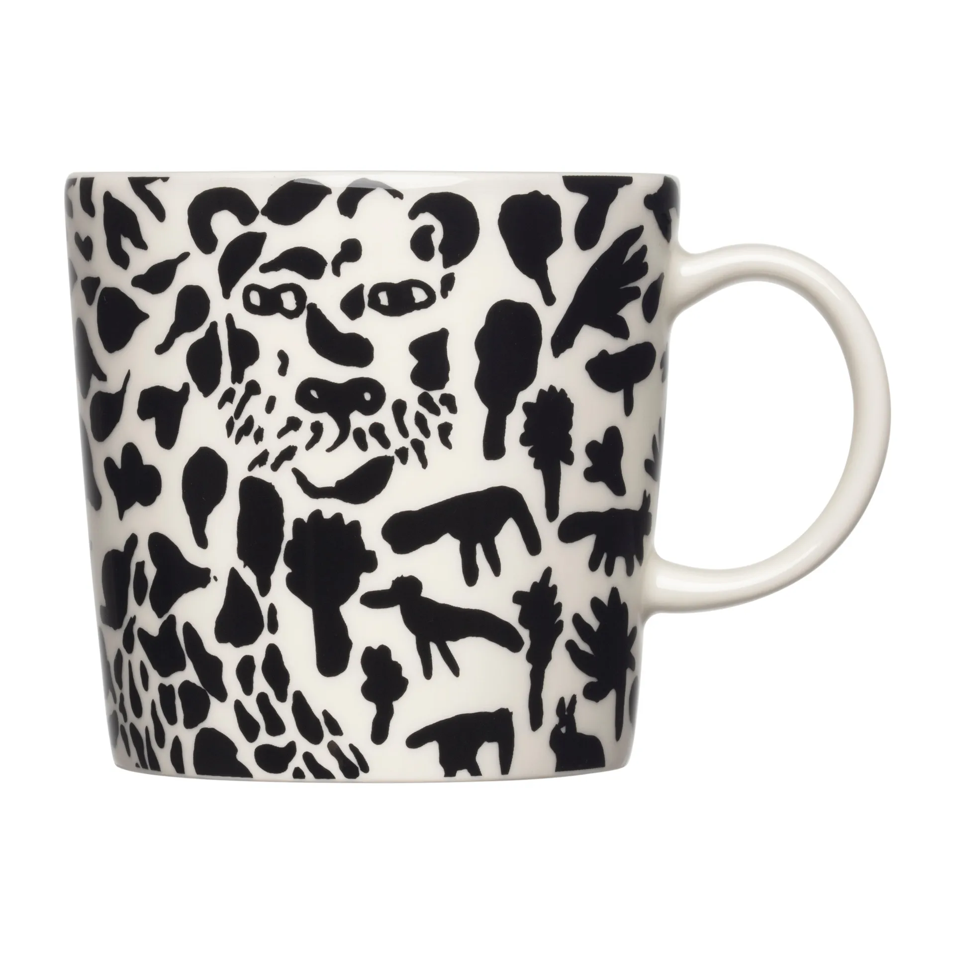 Tasse Oiva Toikka Cheetah 30 cl, Noir-blanc Iittala