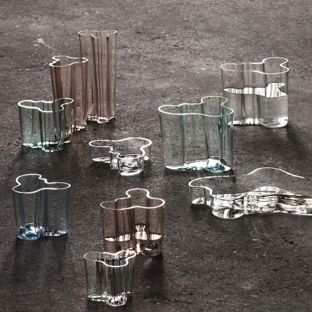 Vase Aalto rose saumon, 160 mm Iittala