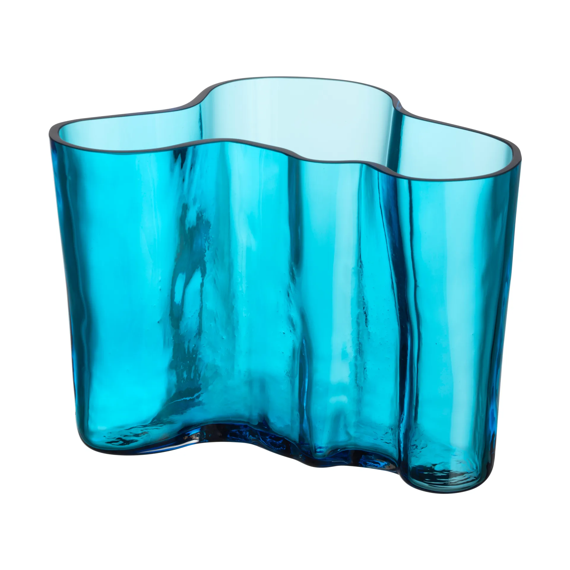 Vase Alvar Aalto 140 mm, Turquoise Iittala