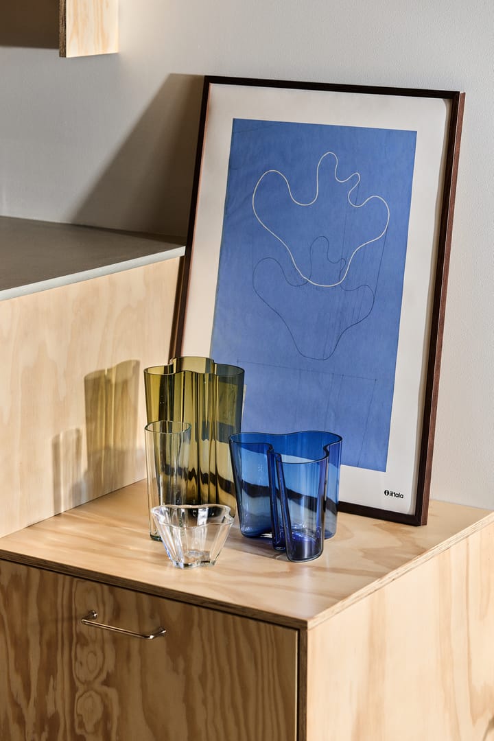 Vase Alvar Aalto bleu ultra marine, 160 mm Iittala