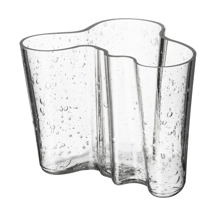 Vase Alvar Aalto Édition anniversaire 120 mm - Verre à bulles transparent - Iittala