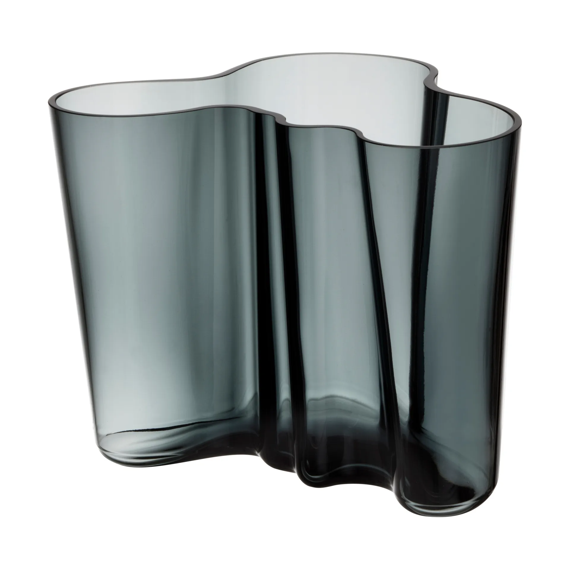 Vase Alvar Aalto gris foncé, 160 mm Iittala