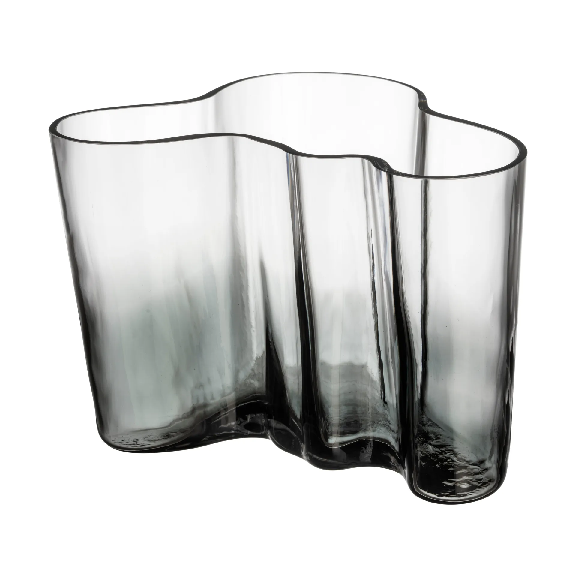 Vase Alvar Aalto Limited Edition 140 mm, Transparent-gris foncé Iittala
