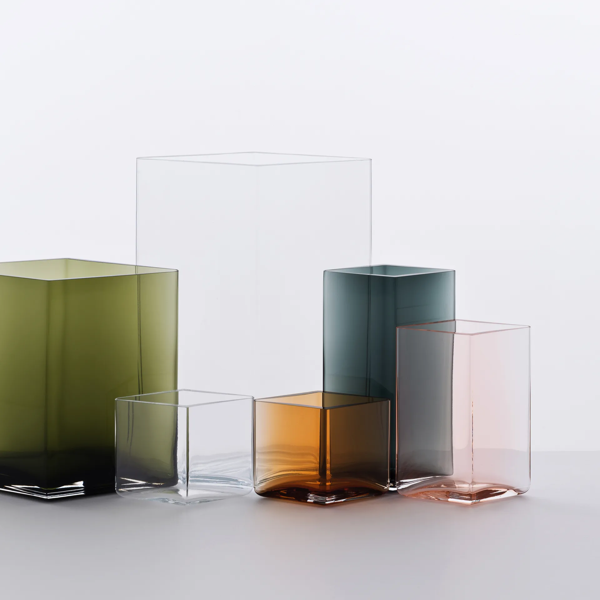 Vase Ruutu 20,5x18 cm, vert mousse Iittala