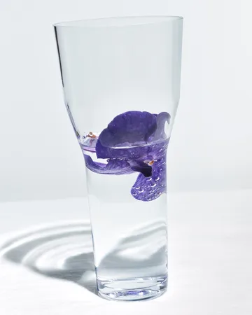 Vase Solare haut Ø12x26 cm - Clair - Iittala