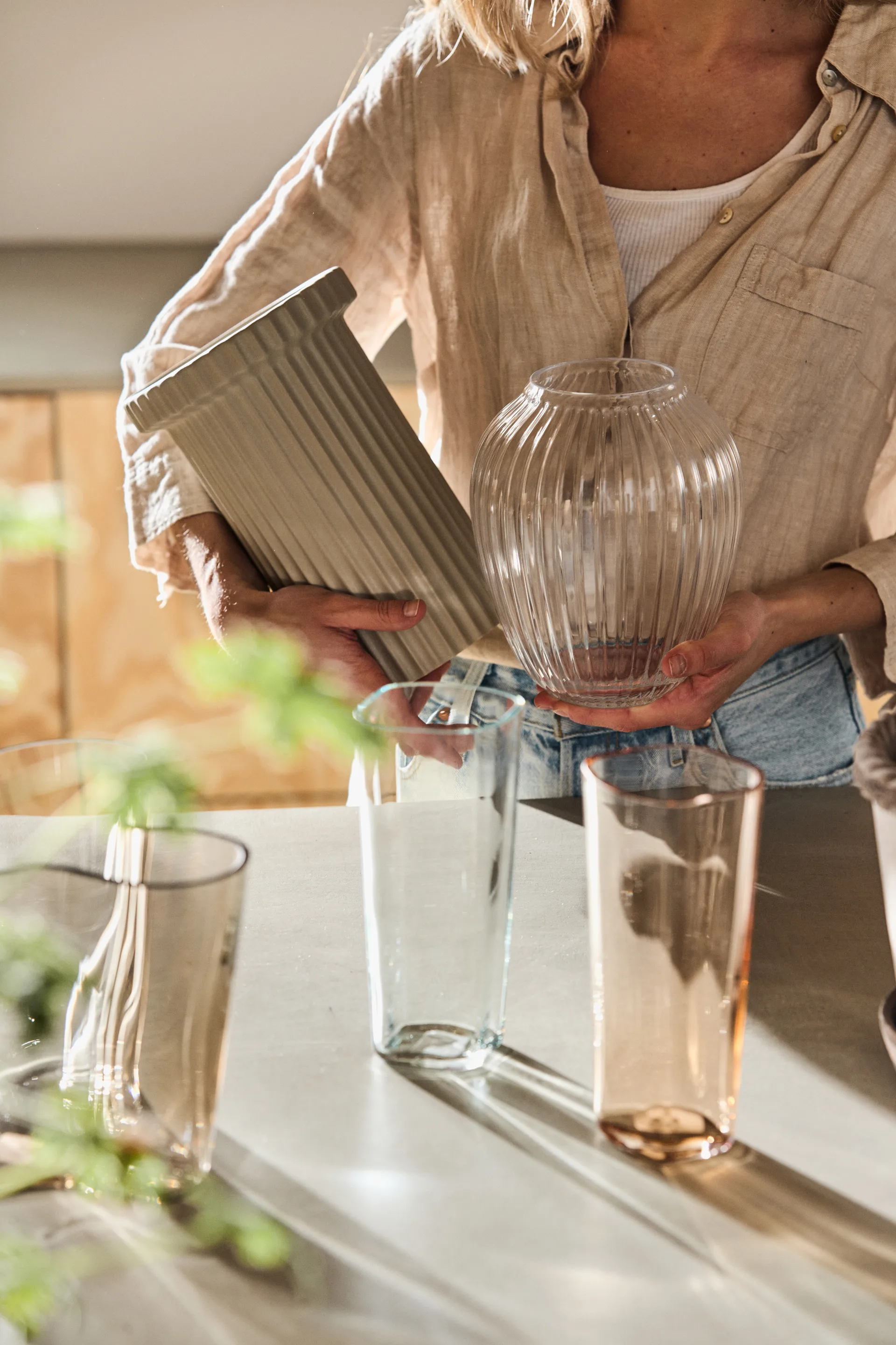 Vase vert clair Alvar Aalto 1937, 180 mm Iittala