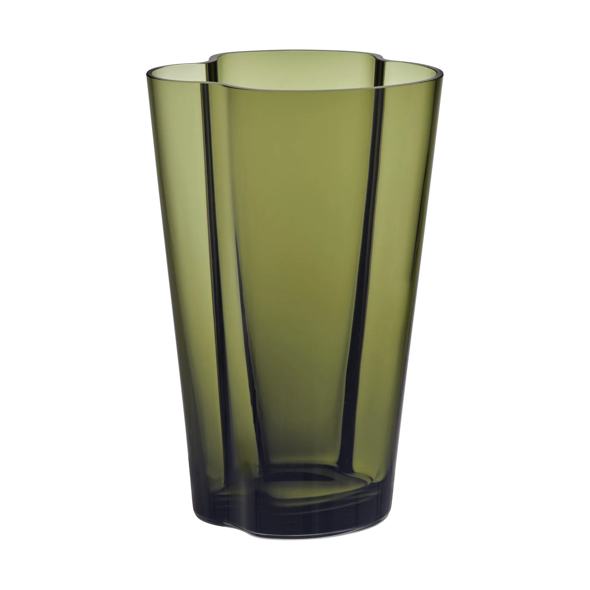 Vase vert mousse Alvar Aalto, 220 mm Iittala