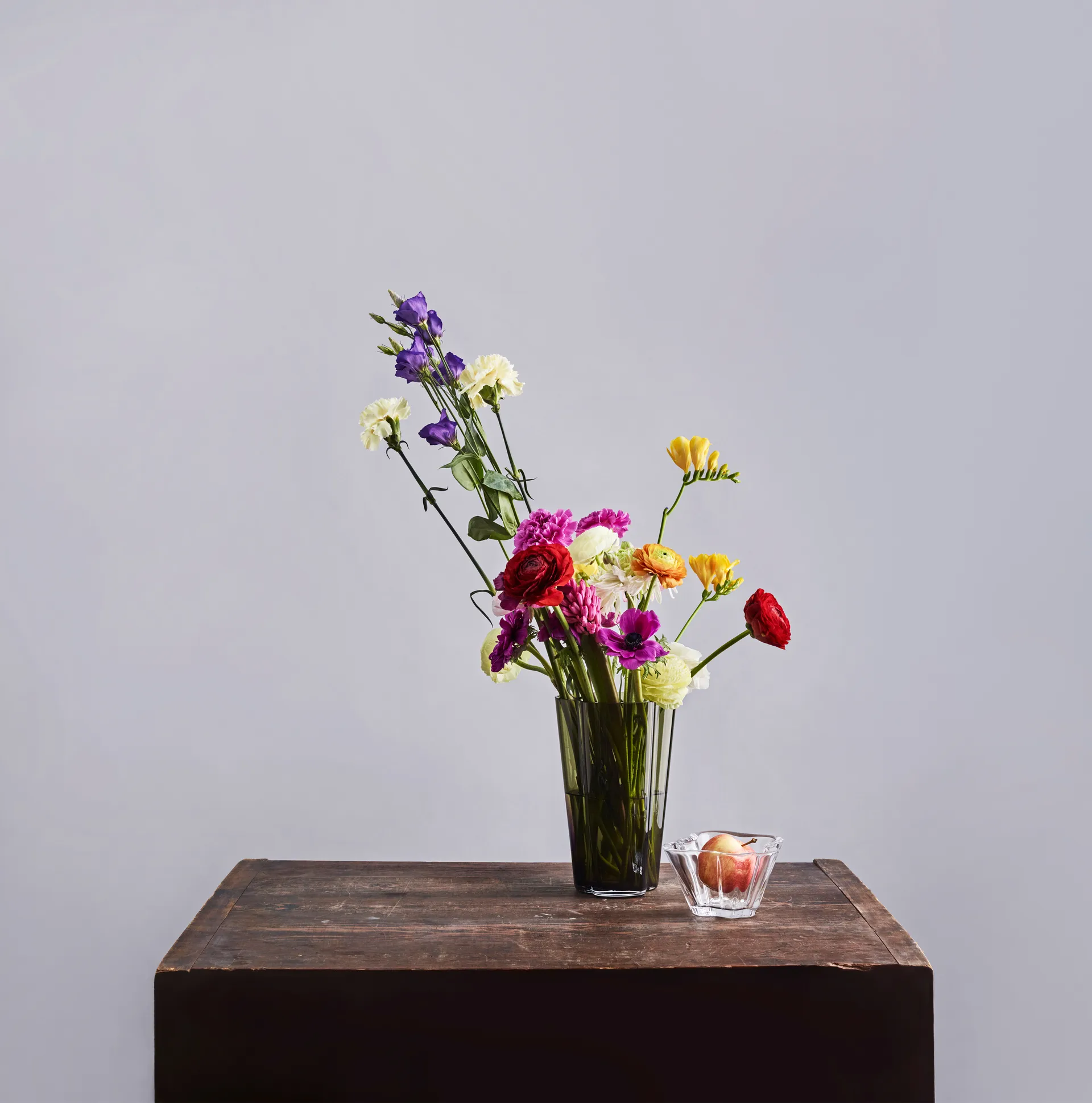 Vase vert mousse Alvar Aalto, 220 mm Iittala