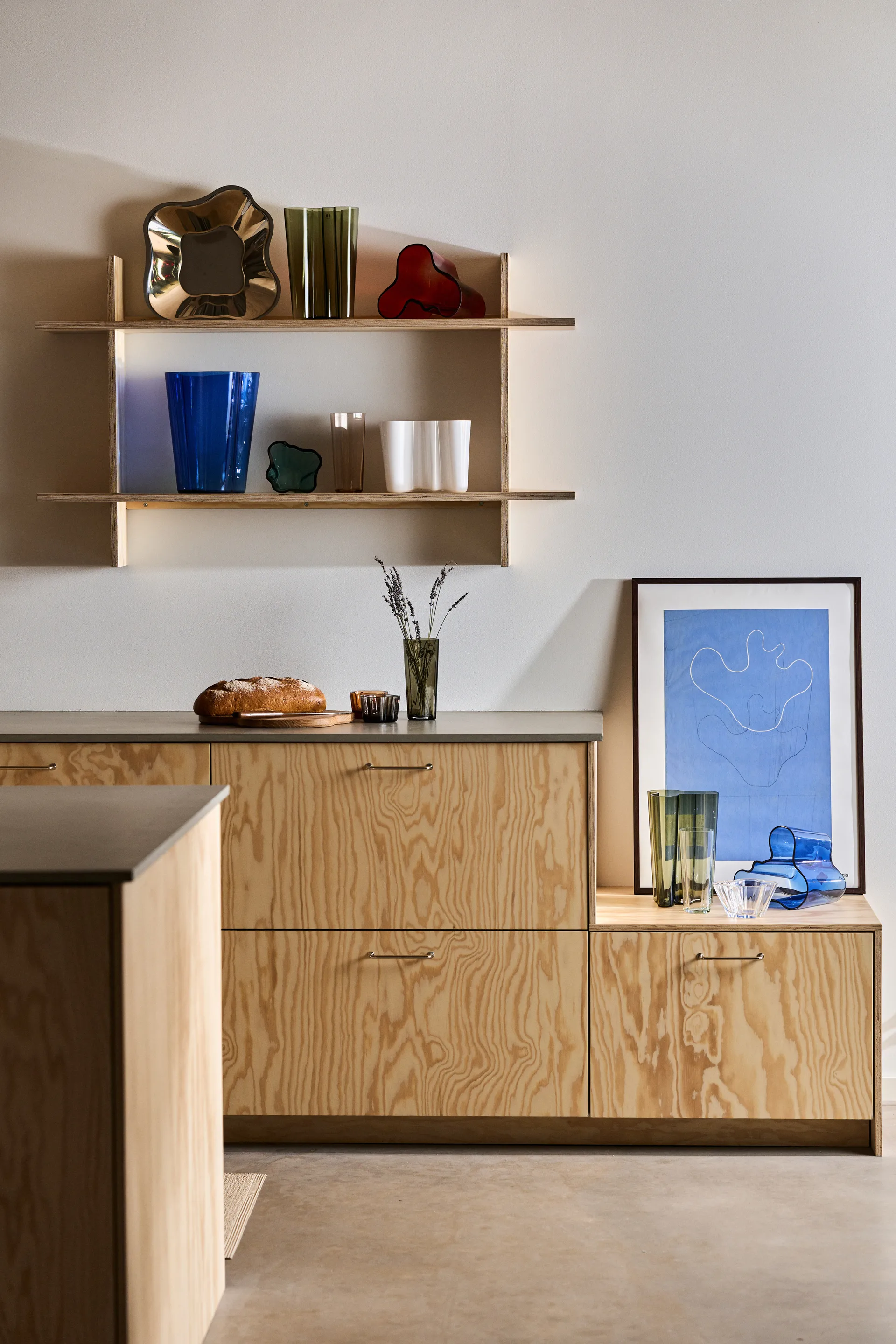 Vase vert mousse Alvar Aalto, 251 mm Iittala