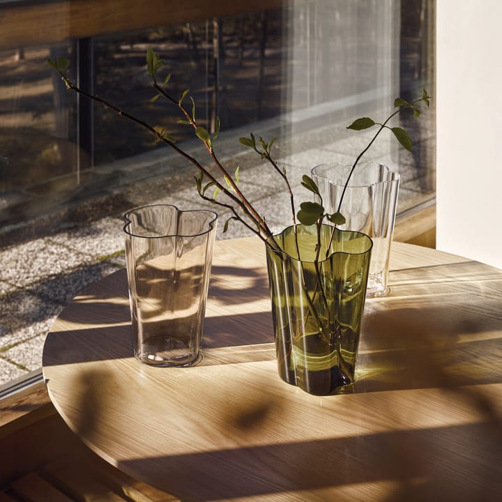 Vase vert mousse Alvar Aalto - 270 mm - Iittala