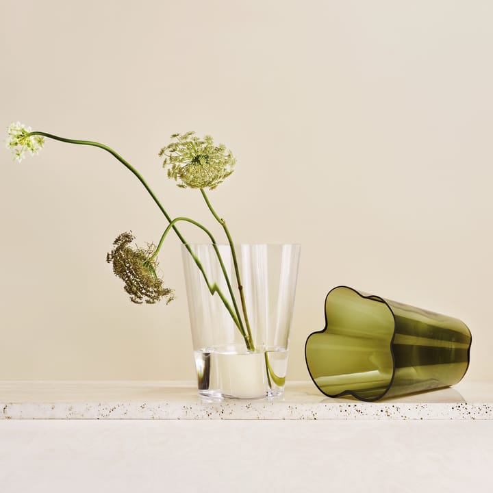 Vase vert mousse Alvar Aalto - 270 mm - Iittala