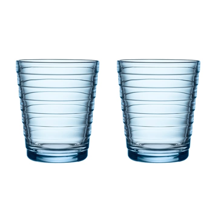 Verre à eau Aino Aalto 22 cl lot de 2 - Aqua - Iittala