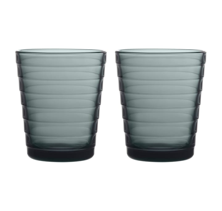 Verre à eau Aino Aalto 22 cl lot de 2 - Gris foncé - Iittala