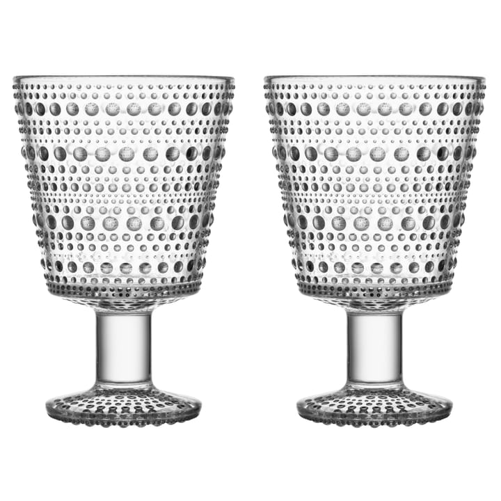 Verre à eau sur pied Kastehelmi 26cl lot de 2 - clair - Iittala