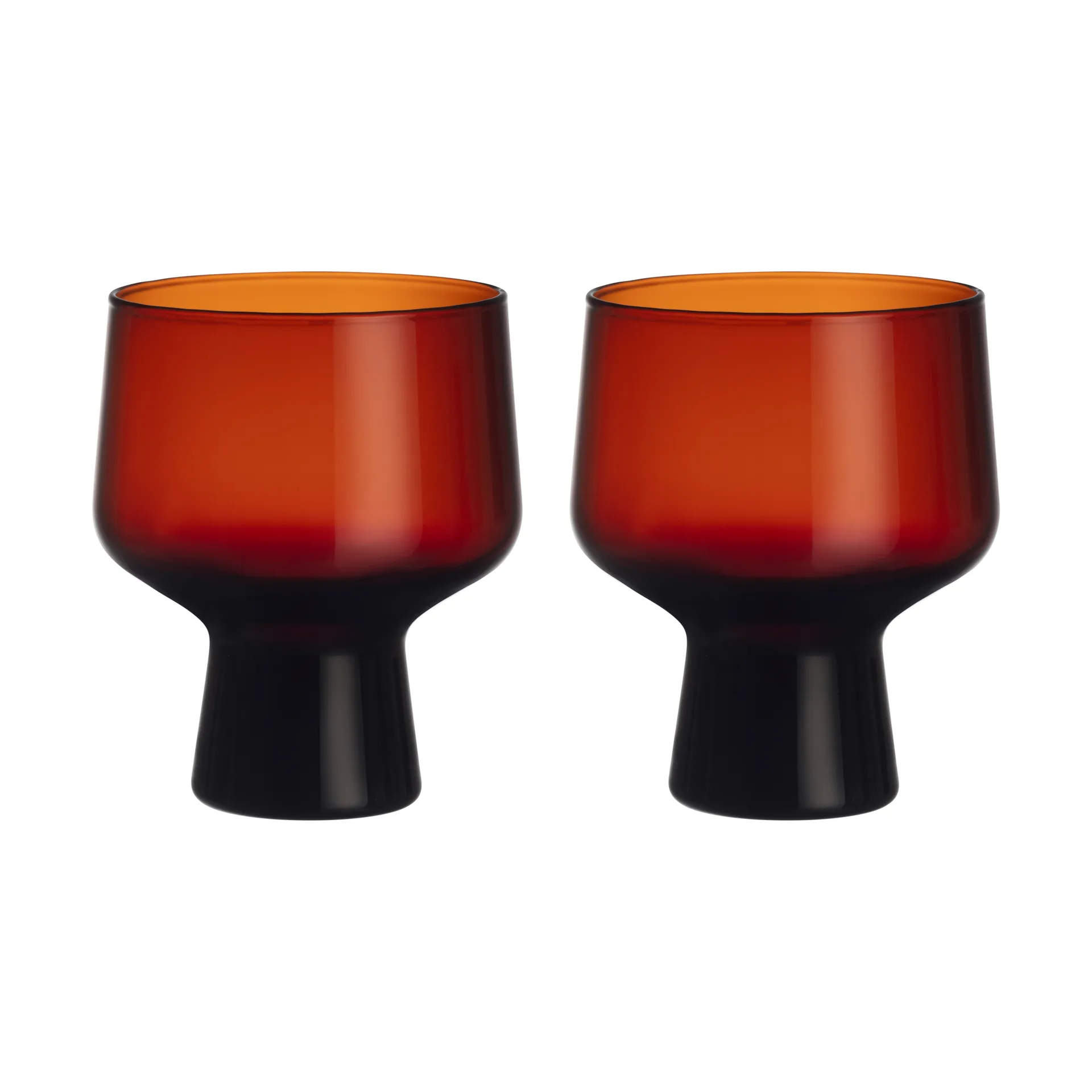 Verre Solare sur pied 29 cl lot de 2, Cuivre Iittala