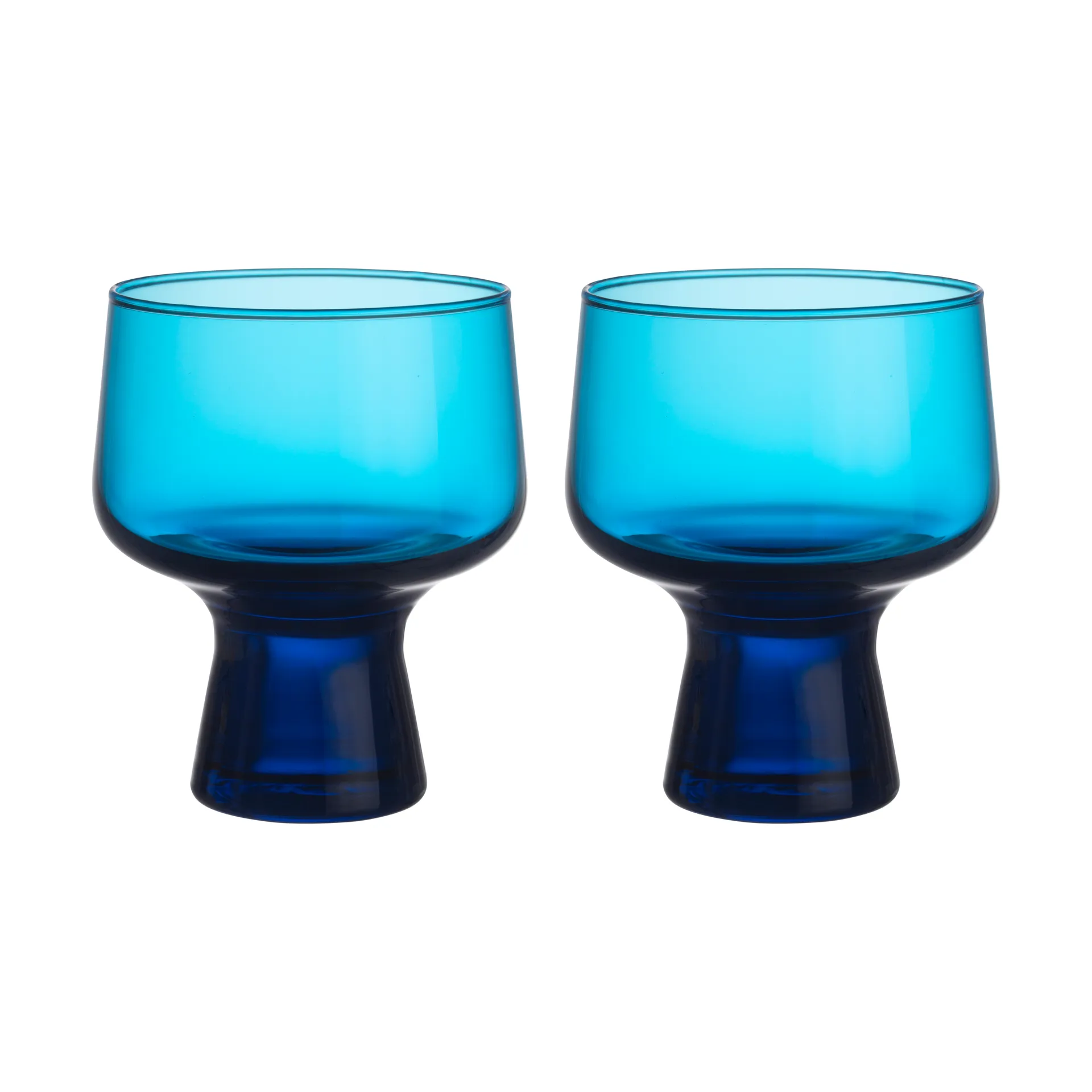 Verre Solare sur pied 29 cl lot de 2, Électrique bleu Iittala