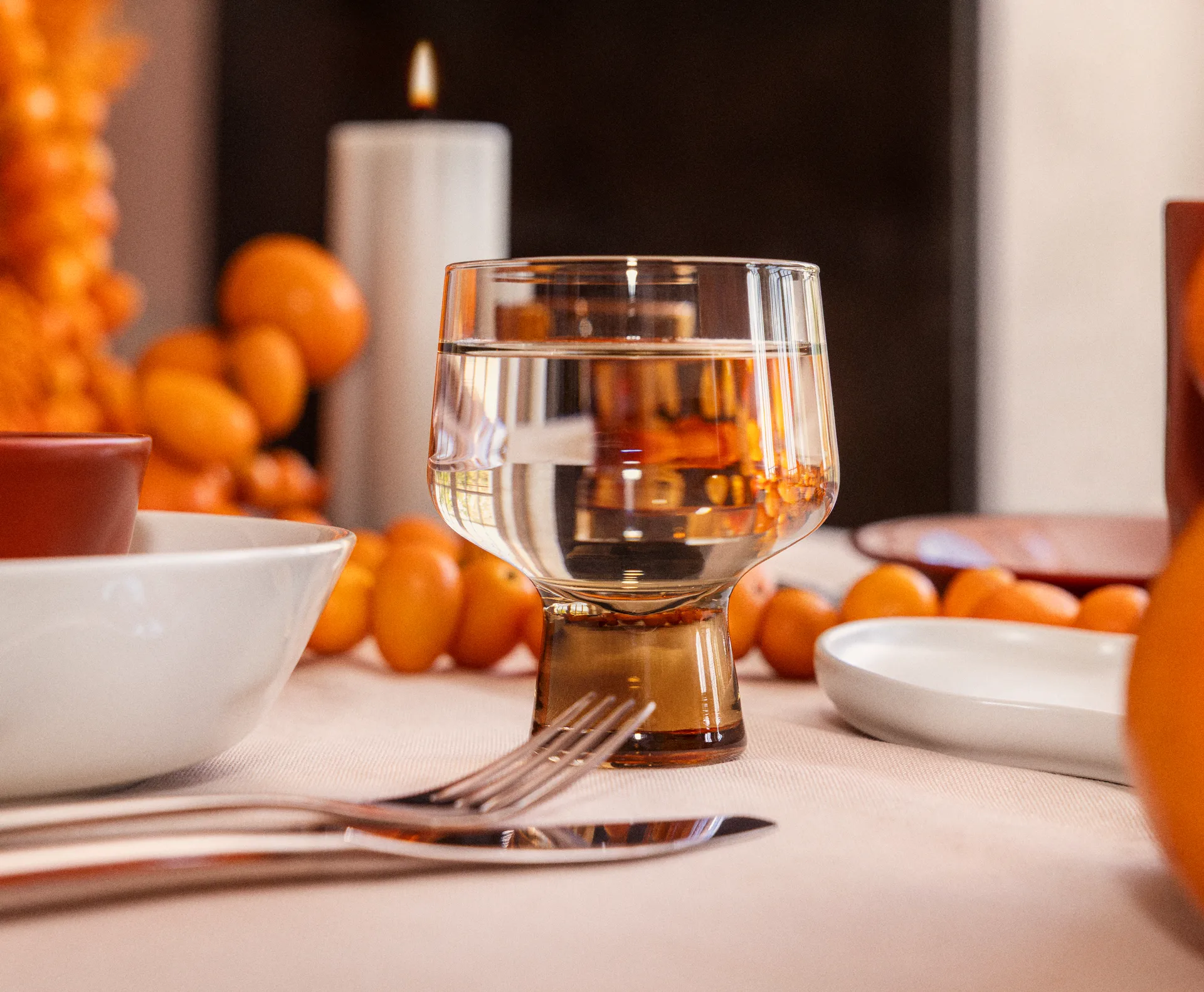 Verre Solare sur pied 29 cl lot de 2, Lin (textile) Iittala