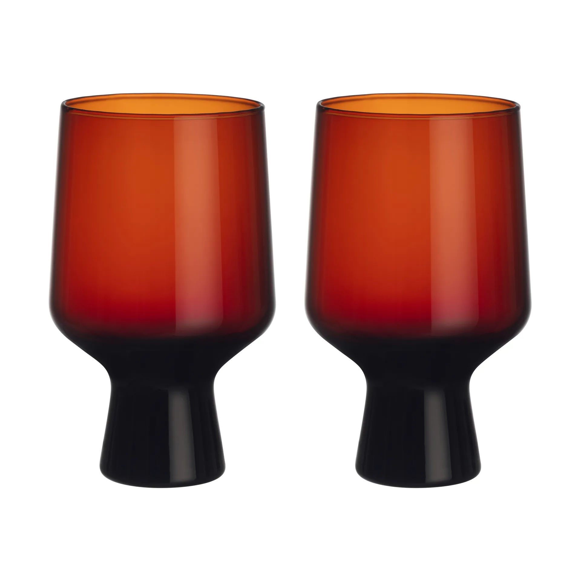 Verre Solare sur pied 40 cl lot de 2, Cuivre Iittala