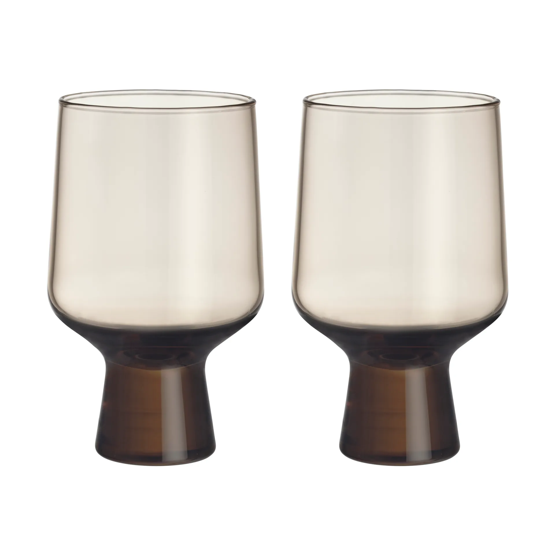 Verre Solare sur pied 40 cl lot de 2, Lin naturel Iittala