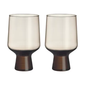 Verre Solare sur pied 40 cl lot de 2 - Lin naturel - Iittala