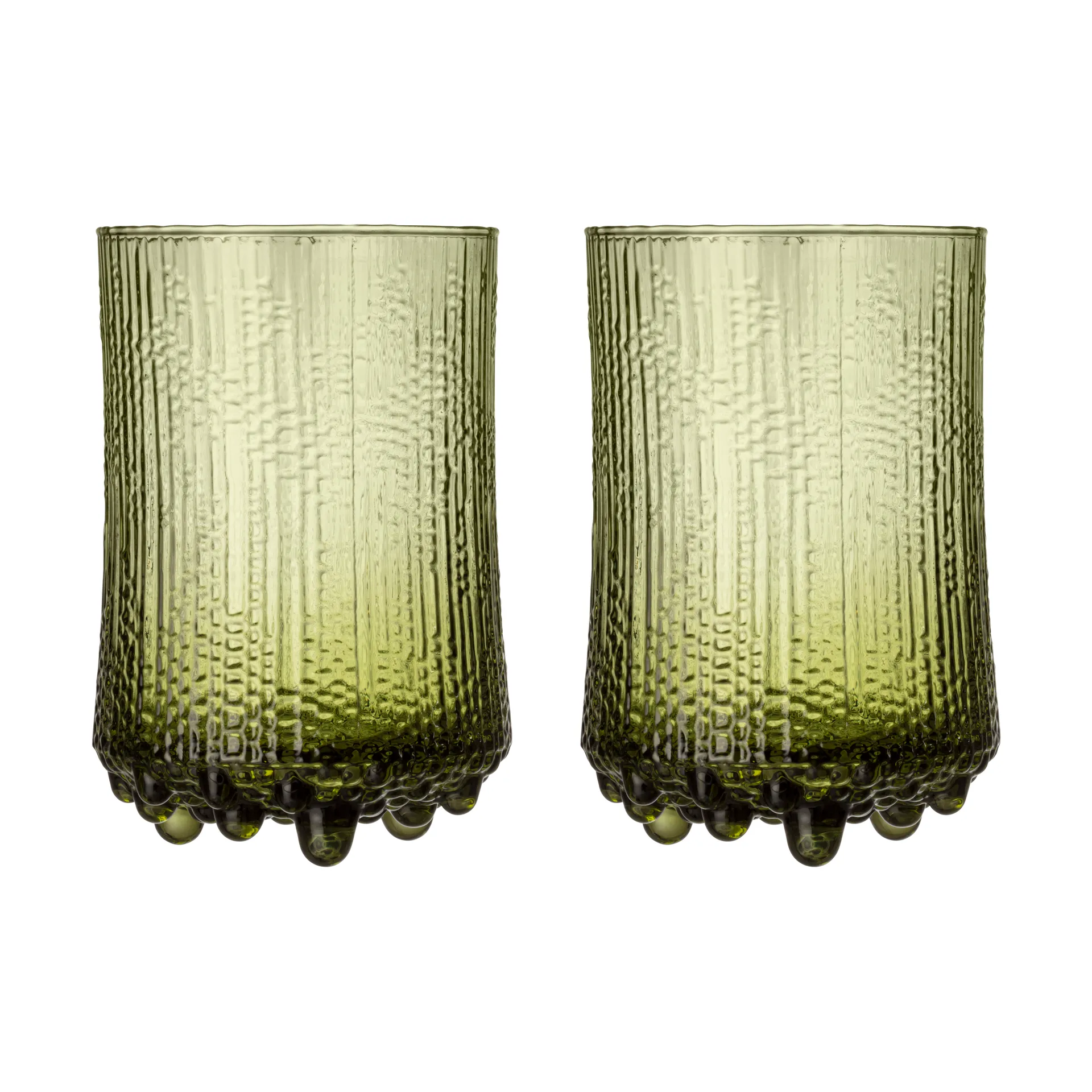 Verres à bière Ultima Thule sable finlandais 38 cl, 2 pièces, Vert Iittala