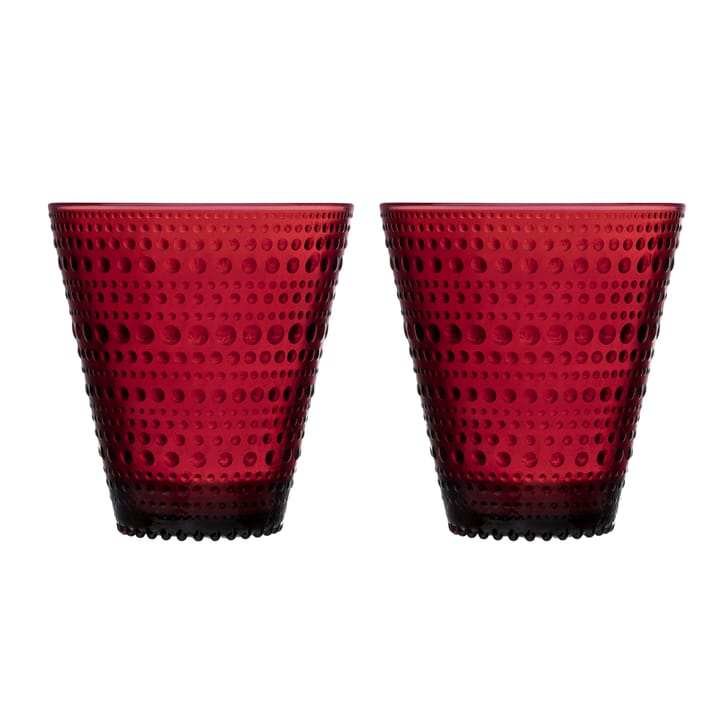 Verres Kastehelmi 30 cl, lot de 2 - cranberry (rouge) - Iittala