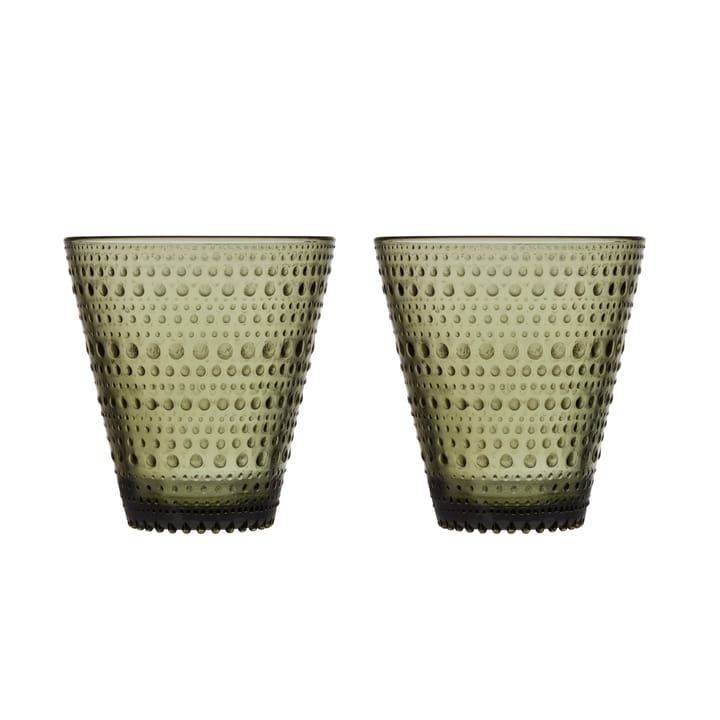 Verres Kastehelmi 30 cl, lot de 2 - vert mousse - Iittala