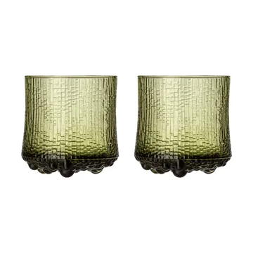 Verres "On the rocks" Ultima Thule sable finlandais, 2 pièces - Vert - Iittala