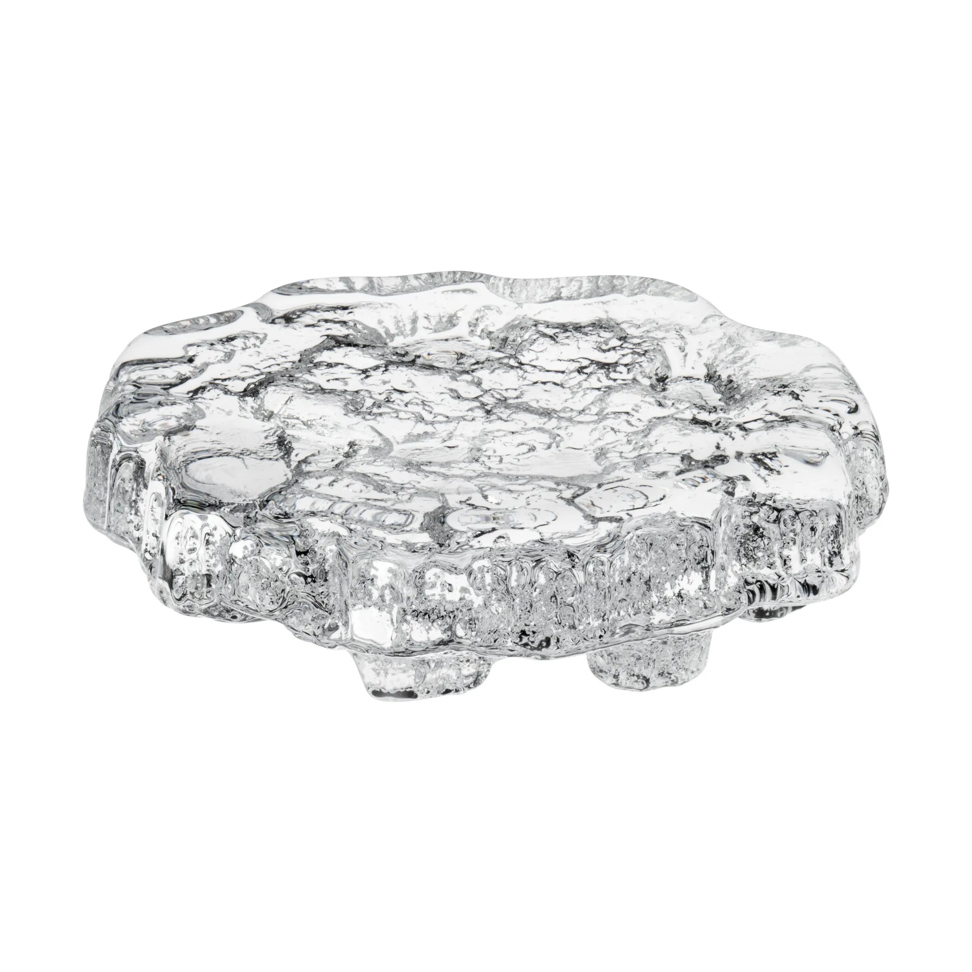 Wirkkala Ice platter art piece Ø13,5 cm, Transparent Iittala