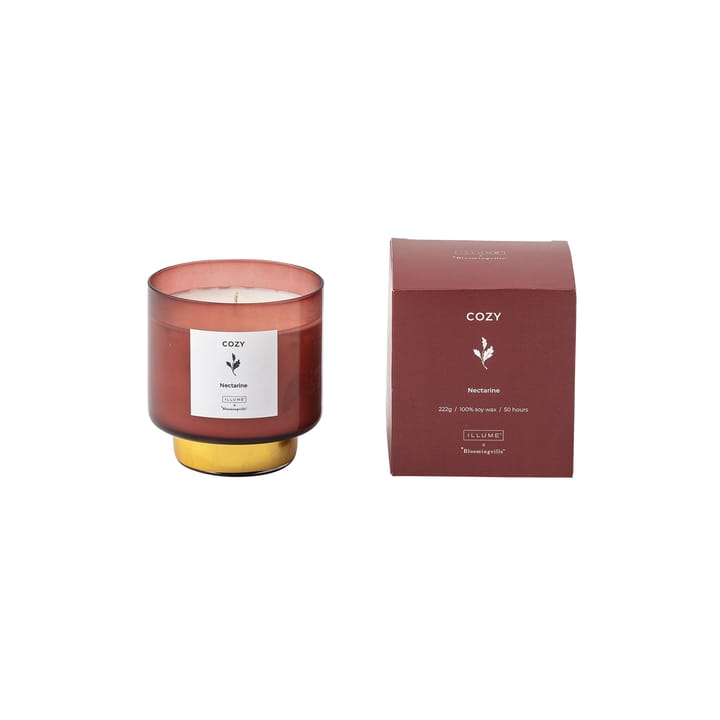 Bougie parfumée Cozy Nectarine - 222 g - Illume x Bloomingville