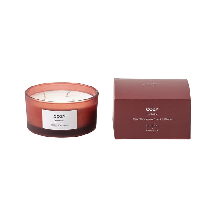 Bougie parfumée Cozy Nectarine - 250 g - Illume x Bloomingville