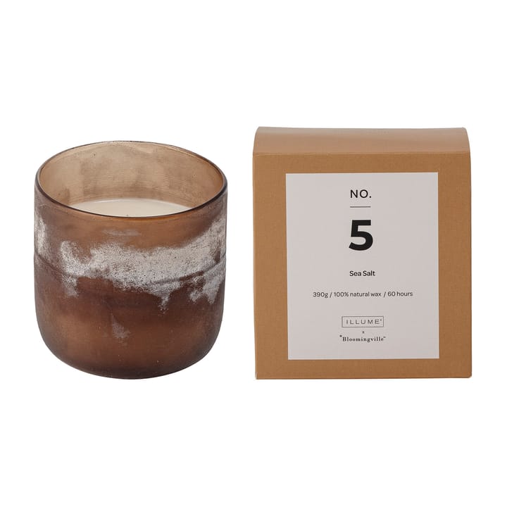 Bougie parfumée NO. 5 Sea Salt - 390 g + coffret cadeau - Illume x Bloomingville