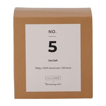 Bougie parfumée NO. 5 Sea Salt - 390 g + coffret cadeau - Illume x Bloomingville