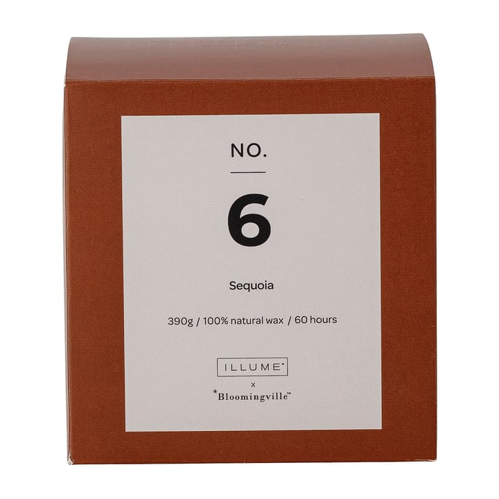 Bougie parfumée NO. 6 Sequoia - 390 g + coffret cadeau - Illume x Bloomingville