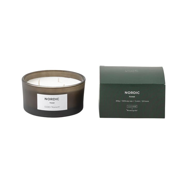 Bougie parfumée Nordic Forest - 250 g - Illume x Bloomingville